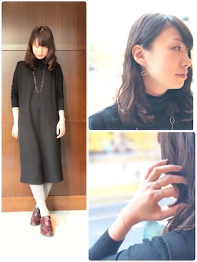 「anq.（アンク）のアイテム」を使った、ブランティムールさん（レディース・160cm）の冬コーディネート