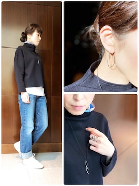 「anq.（アンク）のアイテム」を使った、ブランティムールさん（レディース・160cm）の冬コーディネート