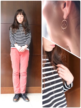 「アイテム（ピアス（片耳用））」を使った、ブランティムールさん（レディース・160cm）の冬コーディネート