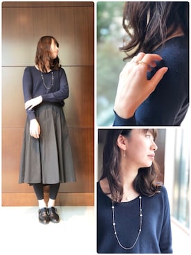 「anq.（アンク）のアイテム」を使った、ブランティムールさん（レディース・160cm）の春コーディネート