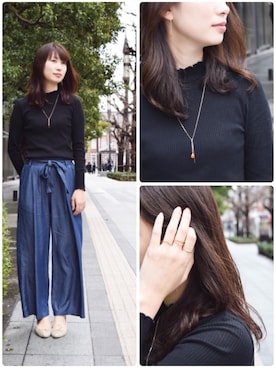 「anq.（アンク）のアイテム」を使った、ブランティムールさん（レディース・160cm）の春コーディネート