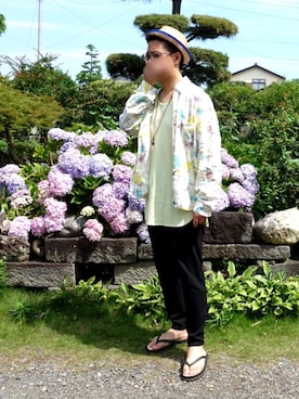 きいろ。さん（メンズ・178cm）の夏コーディネート