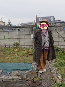 「アイテム（ダッフルコート）」を使った、きいろ。さん（メンズ・178cm）の冬コーディネート