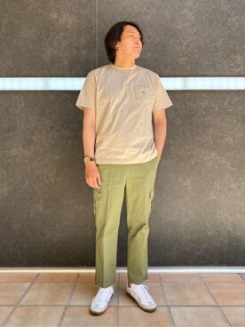 「MYSTERY RANCH（ミステリーランチ）のアイテム（アナログ腕時計）」を使った、MASAさん（メンズ・183cm）の春コーディネート