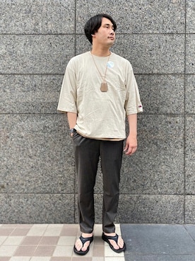 「417 EDIFICE」｜「アイテム（アクセサリー）」を使った、MASAさん（メンズ・183cm）の夏コーディネート