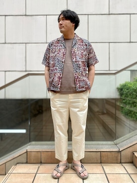 「THE NORTH FACE（ザノースフェイス）のアイテム（サンダル）」を使った、MASAさん（メンズ・183cm）の夏コーディネート