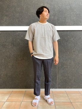 「417 EDIFICE（フォーワンセブンエディフィス）のアイテム（タンクトップ）」を使った、MASAさん（メンズ・183cm）の夏コーディネート