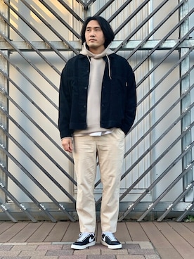 「417 EDIFICE（フォーワンセブンエディフィス）のアイテム（ブルゾン）」を使った、MASAさん（メンズ・183cm）の冬コーディネート