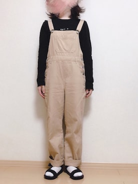 「アニエスベー」｜「アイテム（サロペット/オーバーオール）」を使った、Niko☺︎さん（レディース・150cm）の春コーディネート