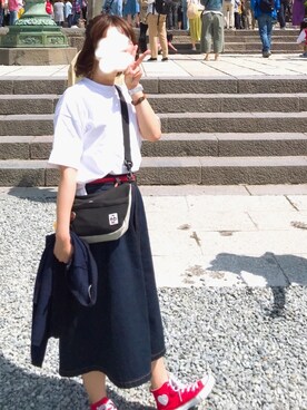 デニムスカートを使った 鎌倉デート の人気ファッションコーディネート Wear
