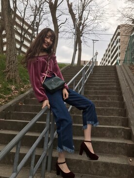 「model」｜川口　カノンさん（レディース・175cm）の冬コーディネート