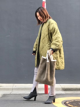 「キルティングコート」｜perkyroom_maiko.808さん（レディース・157cm）の秋コーディネート