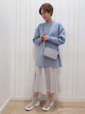 「シャーベットカラー」｜ayameさん（レディース・157cm）の冬コーディネート