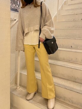 まうさん（レディース・154cm）の春コーディネート