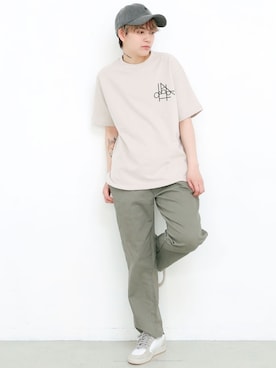 「BOYSHE（ボーイシー）のアイテム（キャップ）」を使った、BOYSHEさん（レディース・163cm）の春コーディネート