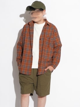 「BOYSHE（ボーイシー）のアイテム（帽子）」を使った、BOYSHEさん（レディース・160cm）の秋コーディネート