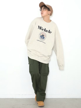 「BOYSHE（ボーイシー）のアイテム（帽子）」を使った、BOYSHEさん（レディース・163cm）の秋コーディネート