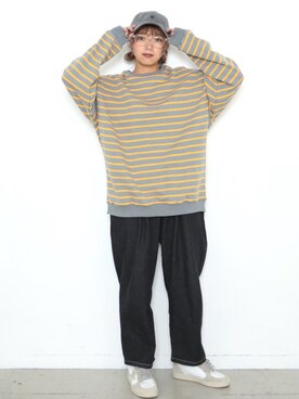 「BOYSHE（ボーイシー）のアイテム（帽子）」を使った、BOYSHEさん（レディース・155cm）の秋コーディネート