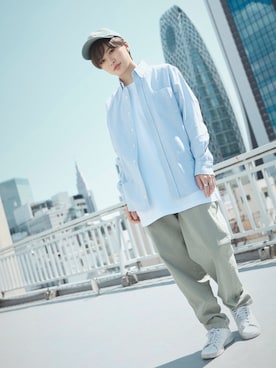 「BOYSHE（ボーイシー）のアイテム（帽子）」を使った、BOYSHEさん（レディース・161cm）の夏コーディネート