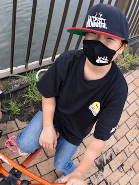 「ニコちゃん」｜「アイテム（その他）」を使った、La VIA NOSTRAさん（キッズ・131cm）の夏コーディネート