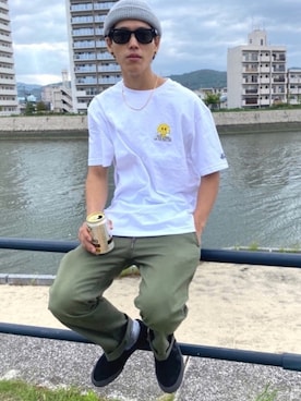 「ニコちゃん」｜La VIA NOSTRAさん（メンズ・170cm）の夏コーディネート