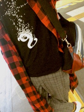 「Design Tshirts Store graniph（デザイン　ティーシャツ　ストア　グラニフ）のアイテム（ジャケット/アウター）」を使った、夏空 エルマさん（メンズ・158cm）の秋コーディネート
