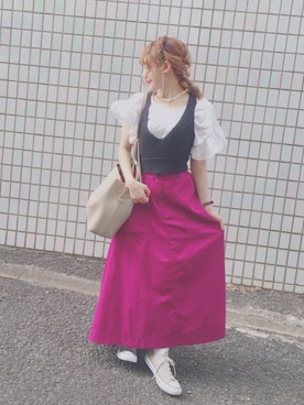 「アイテム（ピアス（両耳用））」を使った、리이 (Rii)さん（レディース・148cm・20代）の夏コーディネート
