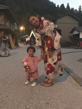 「1歳3ヶ月」｜「アイテム（浴衣）」を使った、ruuuukunさん（キッズ・70cm）の夏コーディネート