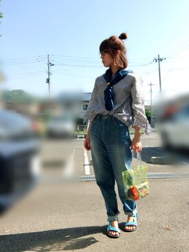 「CRUCE anap（クルーセアナップ）のアイテム」を使った、aiさん（レディース・159cm）の春コーディネート