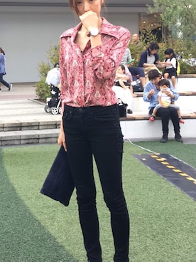 「Viflan（ヴィフラン）のアイテム」を使った、Fijimagiさん（レディース・168cm）の春コーディネート