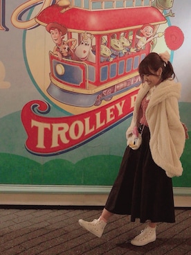 「MICOAMERI（ミコアメリ）のアイテム（ジャケット/アウター）」を使った、姫乃綾夏さん（レディース・162cm）の春コーディネート