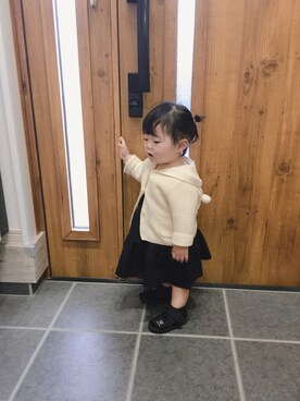 「CECIL McBEE（セシルマクビー）のアイテム（ワンピース/ドレス）」を使った、sake＊taroさん（キッズ・80cm）の春コーディネート