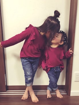 みゅーなさん（キッズ・100cm）の春コーディネート