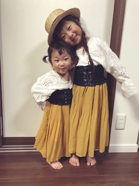 みゅーなさん（キッズ・100cm）の春コーディネート