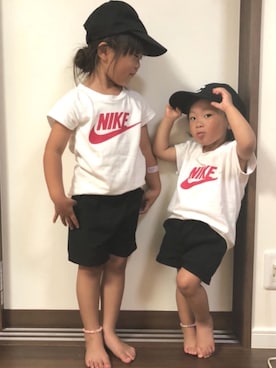 「ショーパン」｜「アイテム（その他）」を使った、みゅーなさん（キッズ・100cm）の夏コーディネート