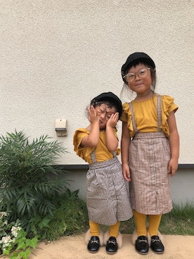 みゅーなさん（キッズ・100cm）の秋コーディネート