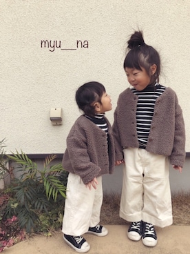 みゅーなさん(キッズ・100cm)の冬コーディネート