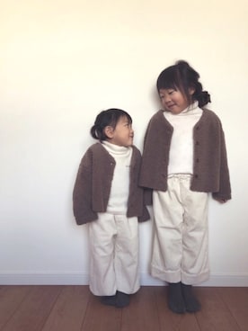 みゅーなさん（キッズ・100cm）の冬コーディネート