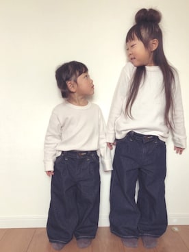 みゅーなさん（キッズ・100cm）の春コーディネート