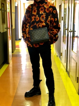「LouisVuitton」｜「アイテム（ブルゾン）」を使った、Atsu-miさん（メンズ・175cm）の冬コーディネート