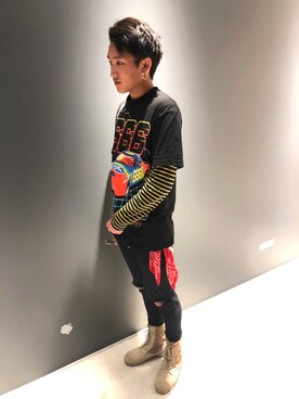 「ROTHCO（ロスコ）のアイテム（ブーツ）」を使った、ケンタマさん（メンズ・177cm）の秋コーディネート