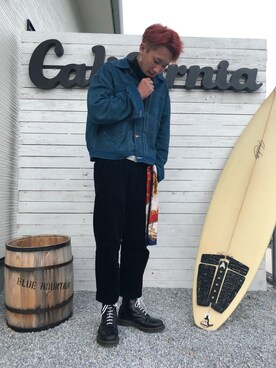 「アイテム（ブルゾン）」を使った、ケンタマさん（メンズ・177cm・10代）の冬コーディネート