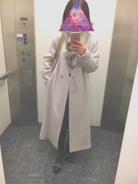 「キャミソール」｜「アイテム（チェスターコート）」を使った、REIさん（レディース・150cm）の冬コーディネート