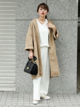 「URBAN RESEARCH Sonny Label（アーバンリサーチサニーレーベル）のアイテム（その他アウター）」を使った、ympsanさん（レディース・163cm）の秋コーディネート