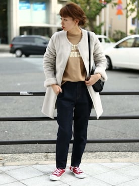 「URBAN RESEARCH Sonny Label（アーバンリサーチサニーレーベル）のアイテム（その他アウター）」を使った、ympsanさん（レディース・163cm）の秋コーディネート