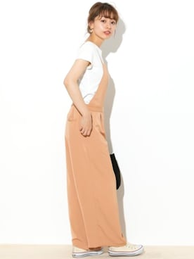 「URBAN RESEARCH Sonny Label（アーバンリサーチサニーレーベル）のアイテム（オールインワン・サロペット）」を使った、ympsanさん（レディース・164cm）の夏コーディネート