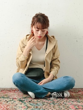 「URBAN RESEARCH Sonny Label（アーバンリサーチサニーレーベル）のアイテム（マウンテンパーカー）」を使った、ympsanさん（レディース・164cm）の夏コーディネート