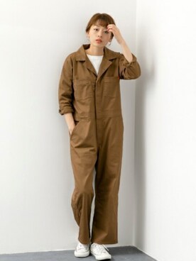「URBAN RESEARCH Sonny Label（アーバンリサーチサニーレーベル）のアイテム（オールインワン・サロペット）」を使った、ympsanさん（レディース・164cm）の夏コーディネート