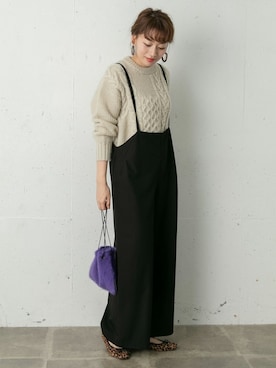 「URBAN RESEARCH Sonny Label（アーバンリサーチサニーレーベル）のアイテム（オールインワン・サロペット）」を使った、ympsanさん（レディース・164cm）の秋コーディネート