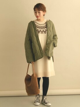 「URBAN RESEARCH Sonny Label（アーバンリサーチサニーレーベル）のアイテム（その他アウター）」を使った、ympsanさん（レディース・163cm）の秋コーディネート